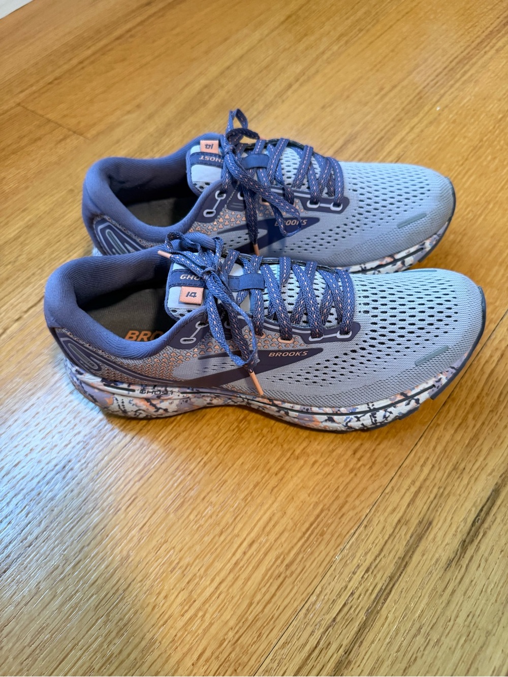 Brooks Ghost 14 Delicate Dyes Purple Running Shoes Women's Size 8.5